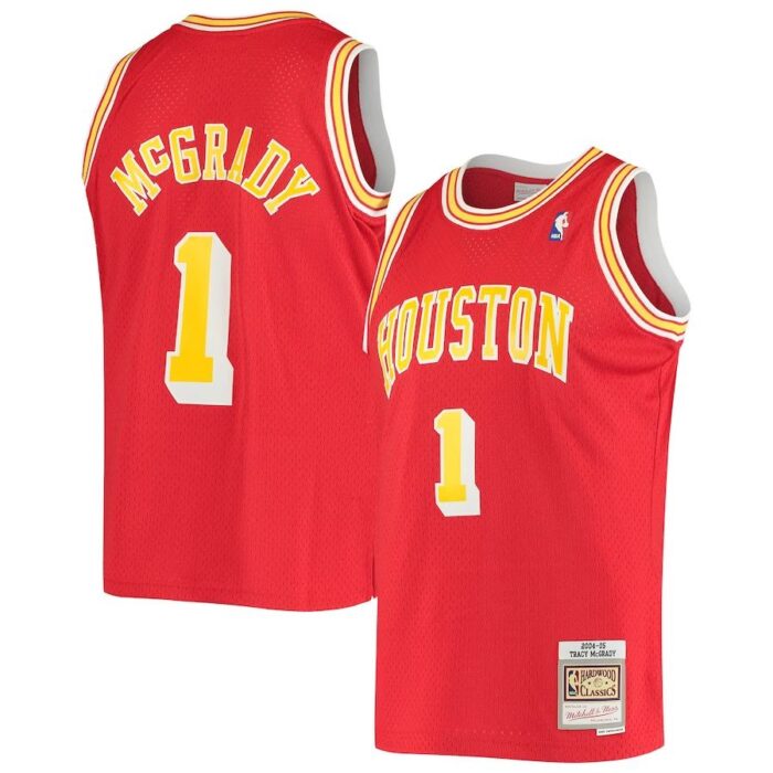 Houston Rockets Mcgrady Mitchell & Ness Blue Shirt