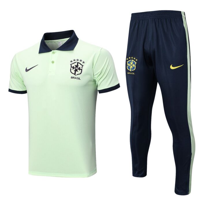 Brasil Home Tracksuit Short Sleeve 2022 2023