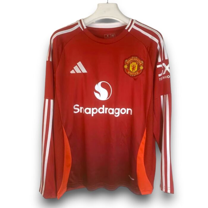 Manchester United Home Long Sleeve Shirt 2024 2025