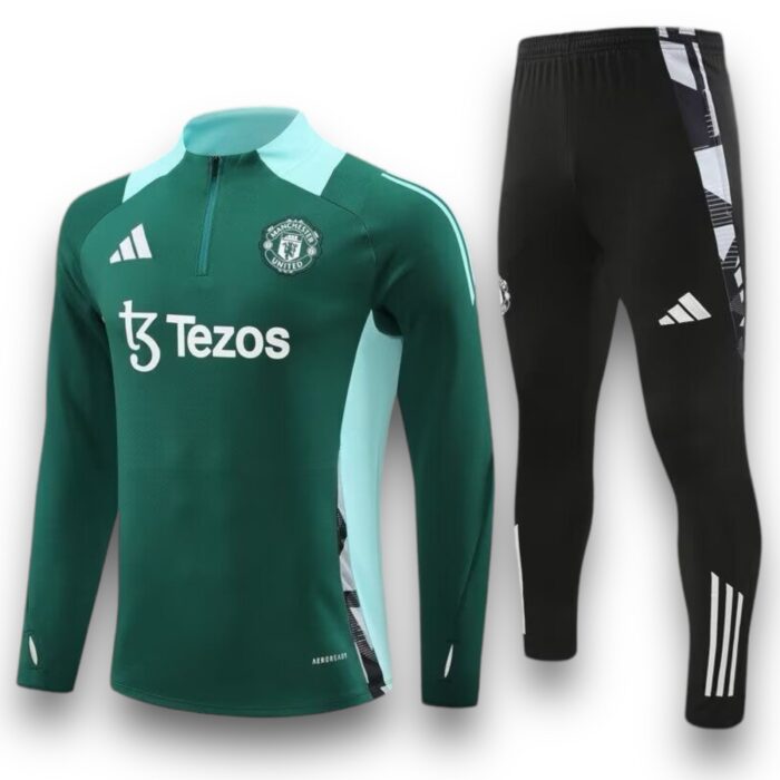 Manchester United Green Tracksuit 2024 2025 - Training