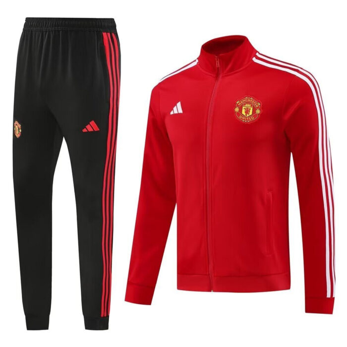 Manchester United Home Tracksuit 2024 2025 - Zip