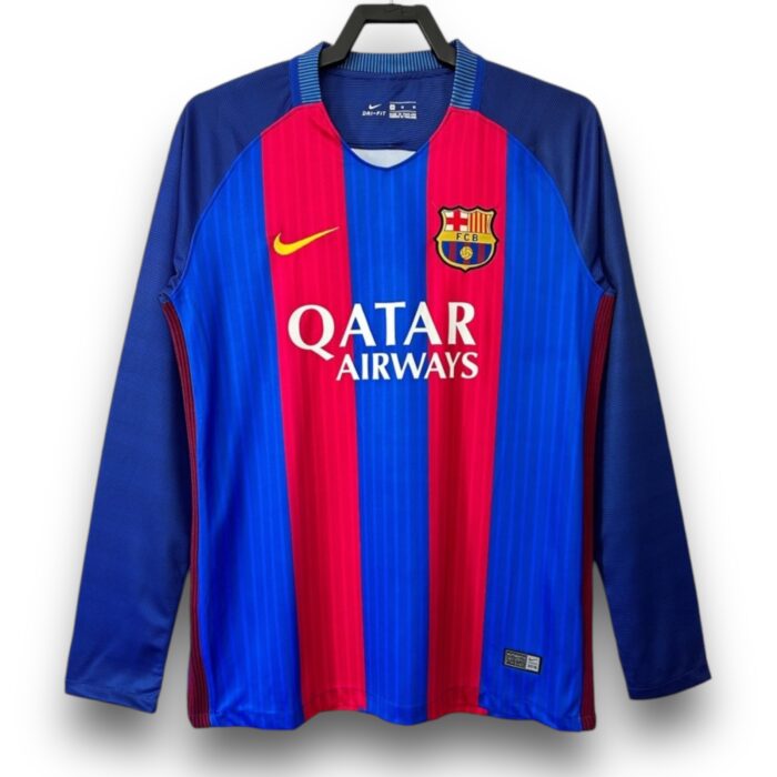 Barcelona Home Long Sleeve Shirt 2016 2017