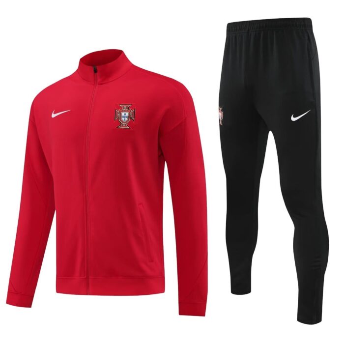 Portugal Home Tracksuit 2024 2025 - Zip