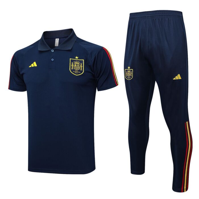 Spain Home 2 Tracksuit Short Sleeves 2022 2023