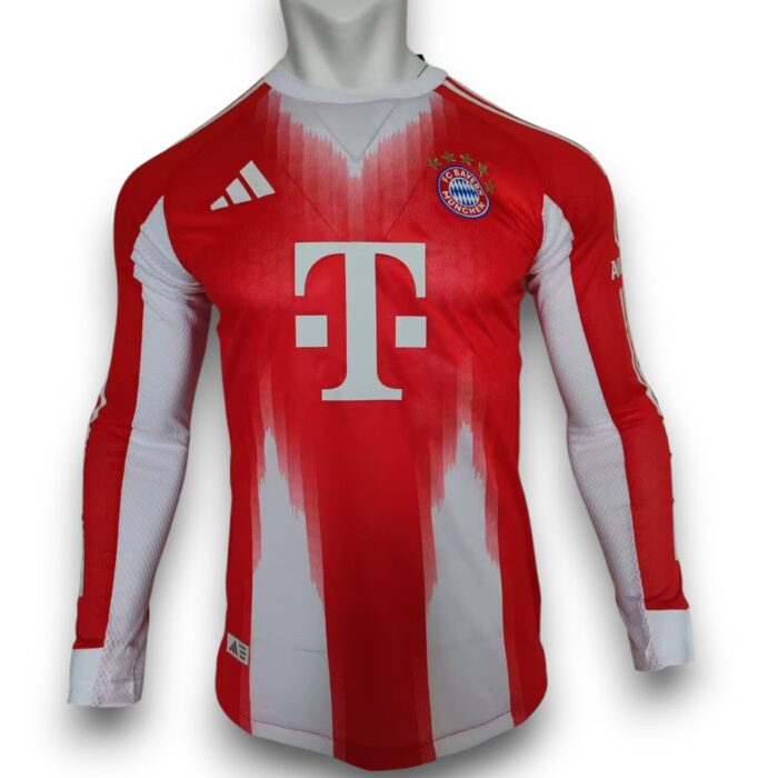 Bayern Múnich Home Long Sleeve Shirt 2025 2026 - Version Player