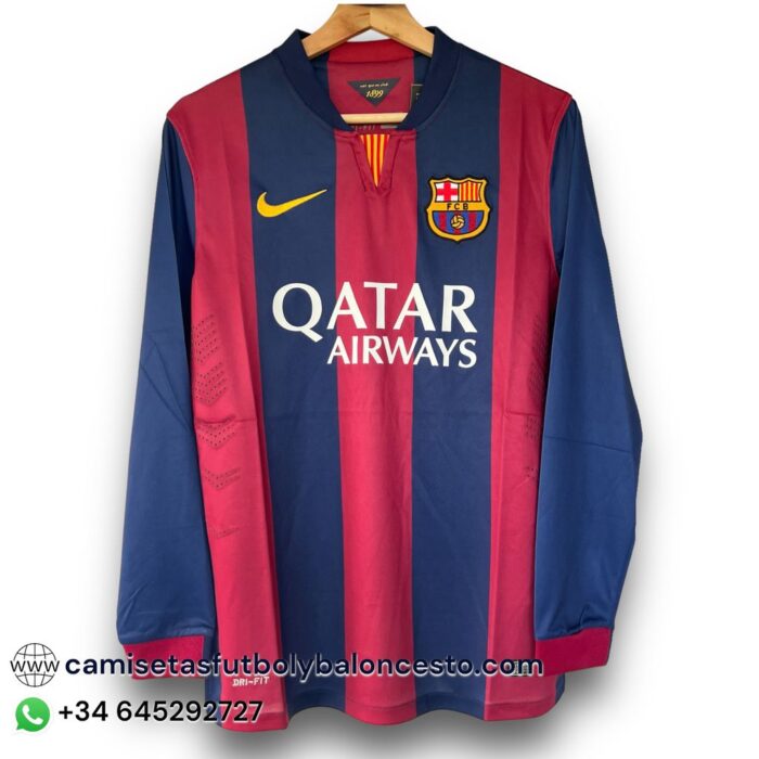 Barcelona Home Long Sleeve Shirt 2014 2015