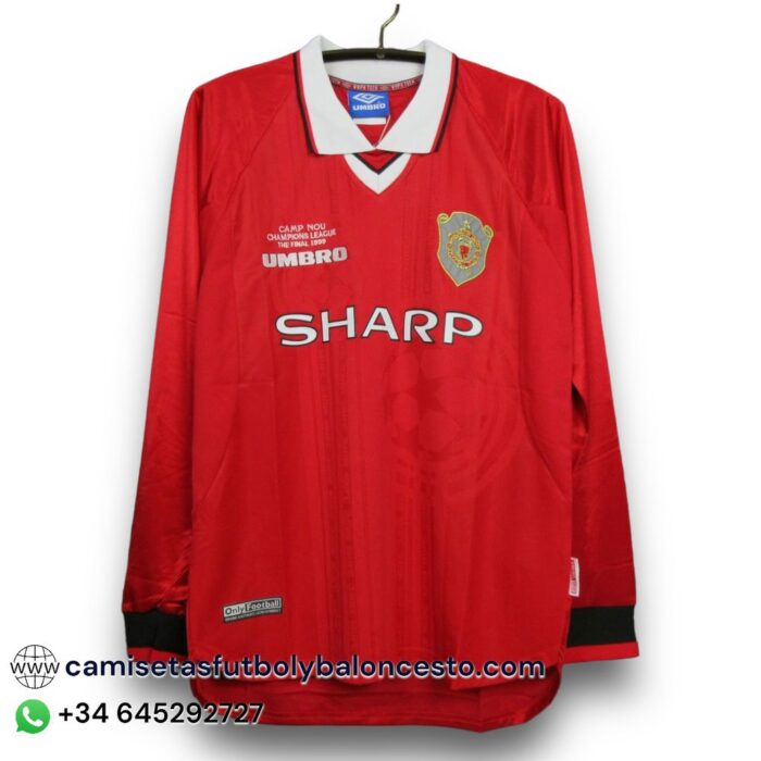 Manchester United Home Long Sleeve UCL Final Shirt 1999 2000