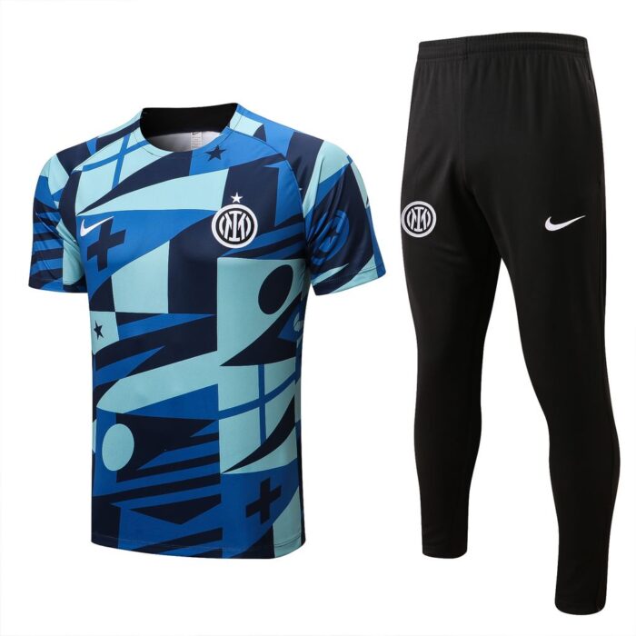 Inter Milan Home Tracksuit Short Sleeve 2022 2023