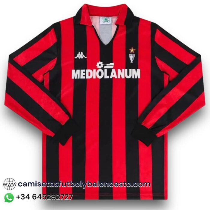 AC Milan Home Long Sleeve 1989 1990