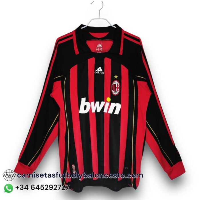 AC Milan Home Long Sleeve Shirt 2006 2007