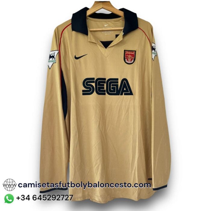 Arsenal Away Long Sleeve Shirt 2001 2002