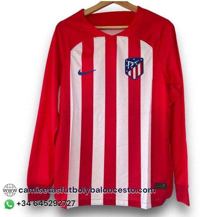 Atlético de Madrid Home Long Sleeve Shirt 2023 2024