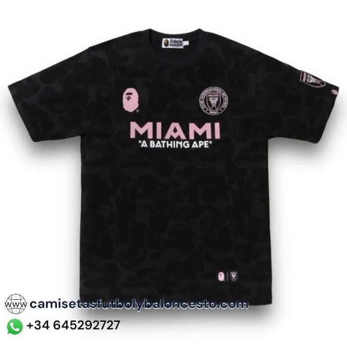 Inter de Miami x BAPE Black Shirt 2023 2024