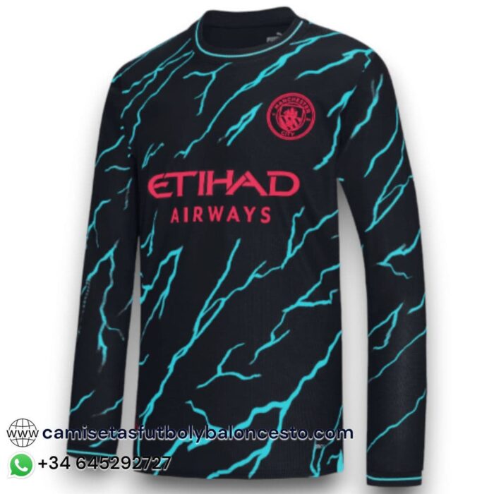 Manchester City Alternative Long Sleeve Shirt 2023 2024