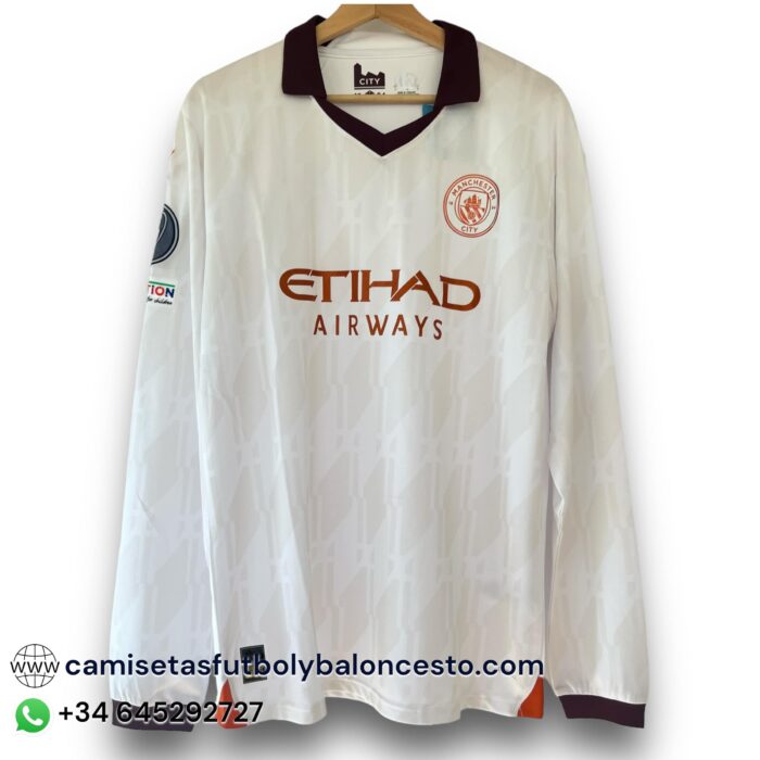 Manchester City Away Long Sleeve Shirt 2023 2024