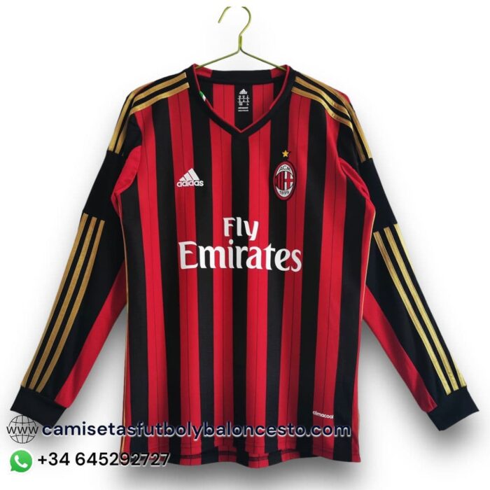 AC Milan Home Long Sleeve Shirt 2013 2014