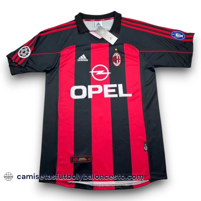 AC Milan UCL Home Shirt 2000 2001