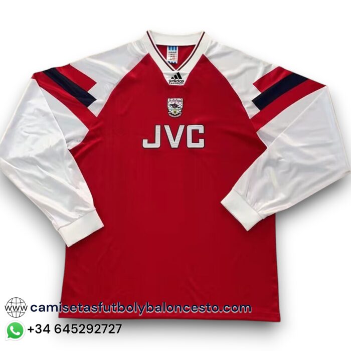 Arsenal Long Sleeve Home Shirt 1992 1994