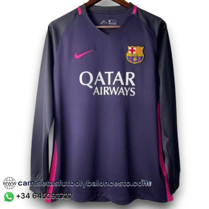 Barcelona Away Long Sleeve Shirt 2016 2017