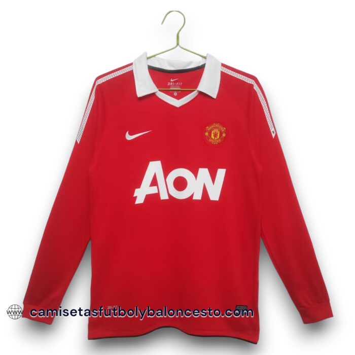 Manchester United Long Sleeve Home Shirt 2010 2011