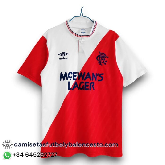 Rangers Away Shirt 1987 1988