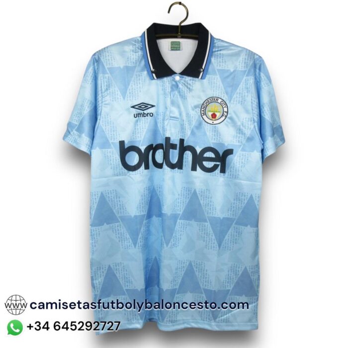 Manchester City Home Shirt 1989 1990