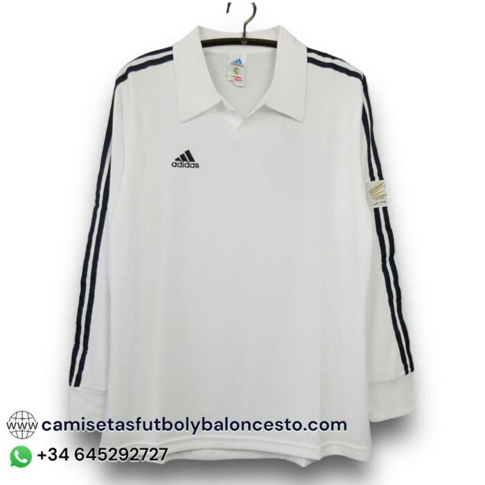 Real Madrid Home Long Sleeve Shirt 2001 2002