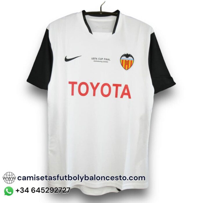 Valencia CF Home Final UEFA Shirt 2003 2004