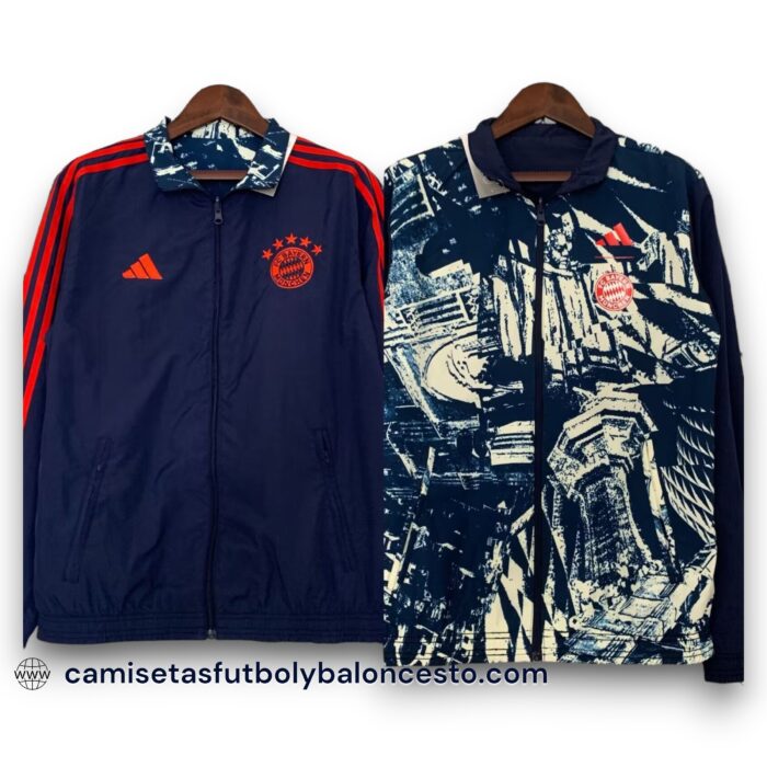 Bayern Munich Reversible Windbreaker Jacket 2024 2025