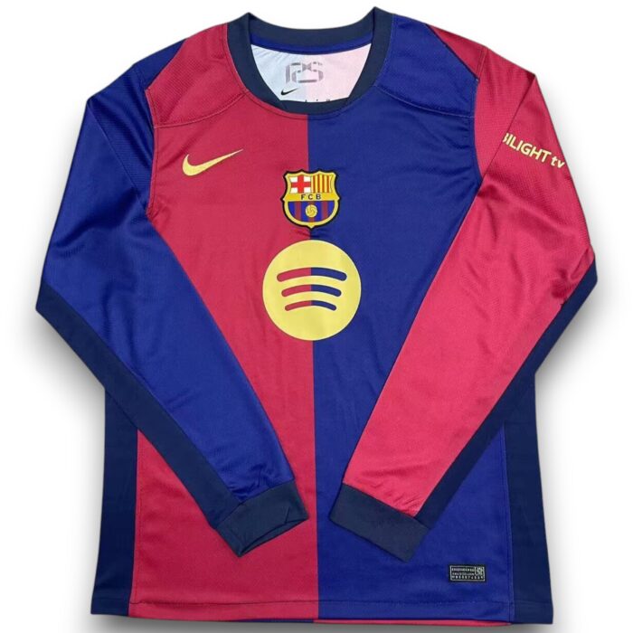 Barcelona Long Sleeve Home Shirt 2024 2025