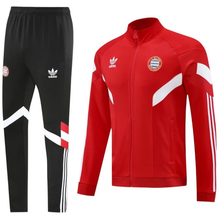 Bayern Munich Home Tracksuit 2024 2025 - Zip