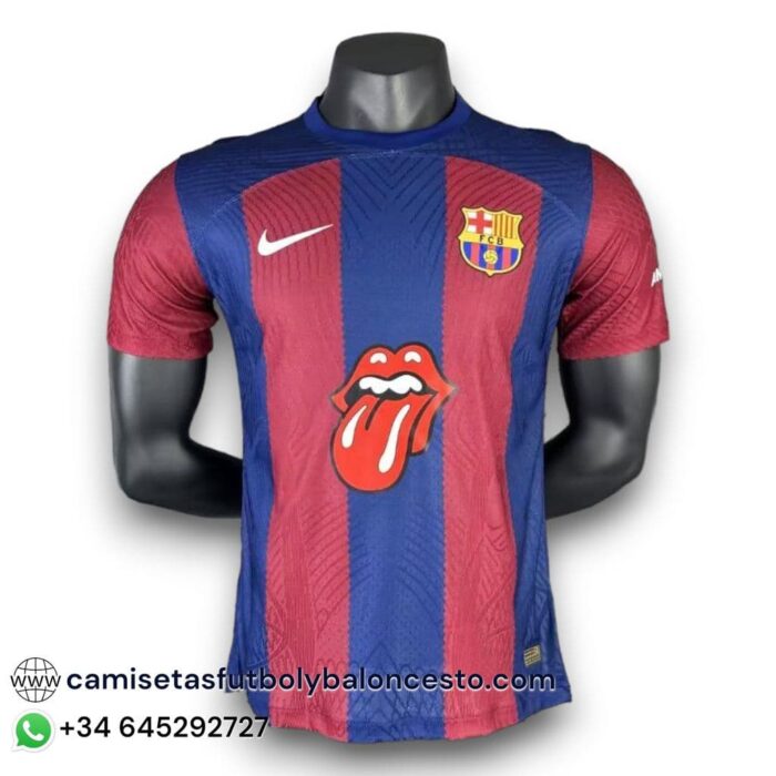 Barcelona x Rolling Stones Shirt 2023 2024 - Version Player