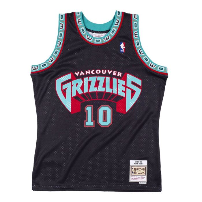 Vancouver Grizzlies Mike Bibby 1998 1999 Mitchell & Ness Blue Shirt