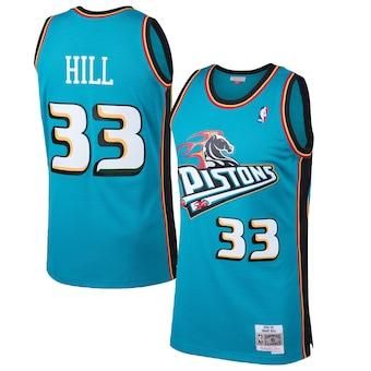 Detroit Pistons Hill Mitchell and Ness Shirt