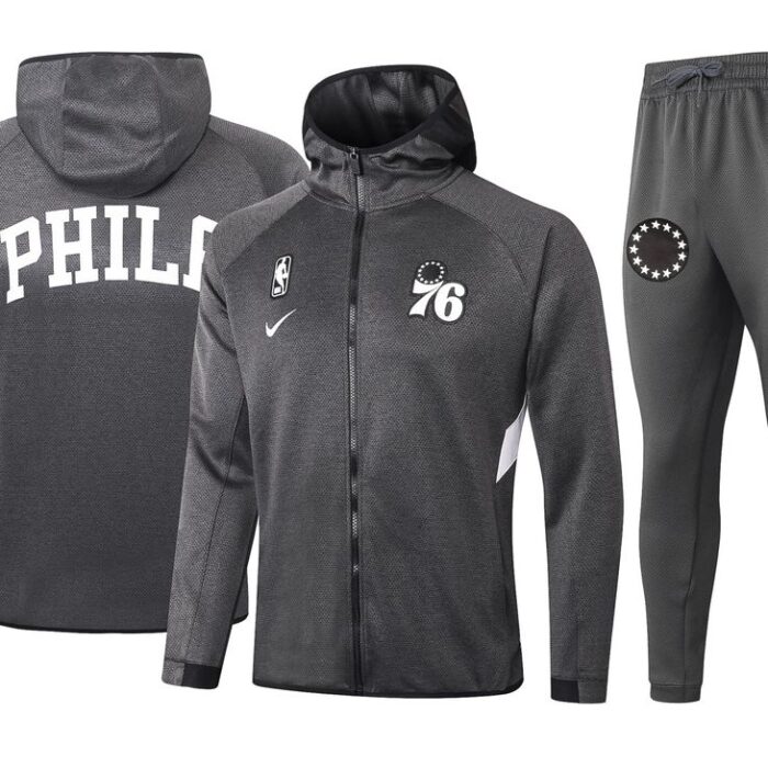 Philadelphia 76ers Black Tracksuit 2021 2022