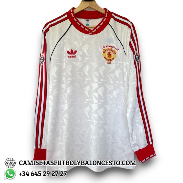 Manchester United Away Long Sleeve European Champions Shirt 1990 1991