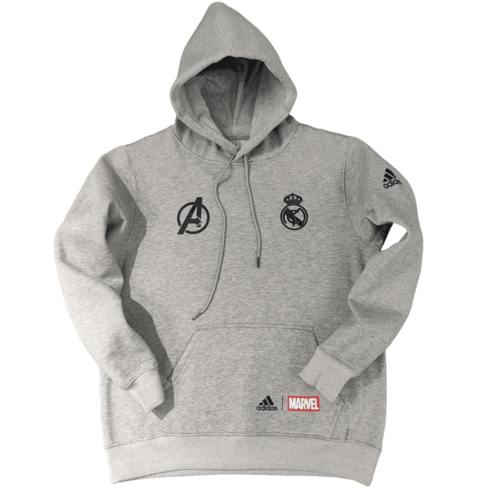 Madrid x Avengers Gray Hoodie 2022 2023