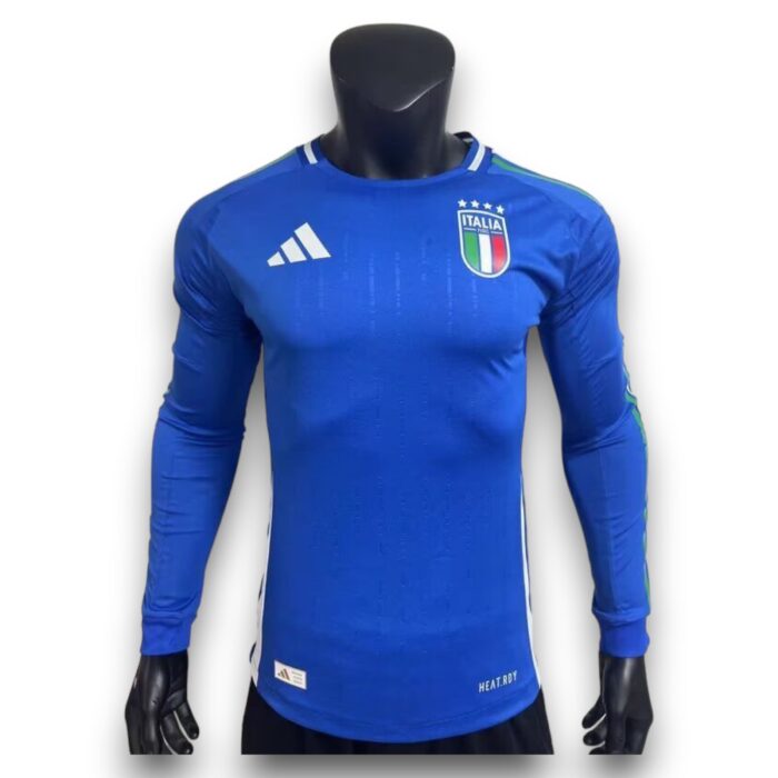 Italy Home Long Sleeve 2024 2025 Player Version