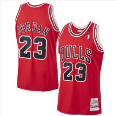 Chicago Bulls Jordan Mitchell & Ness Red Shirt