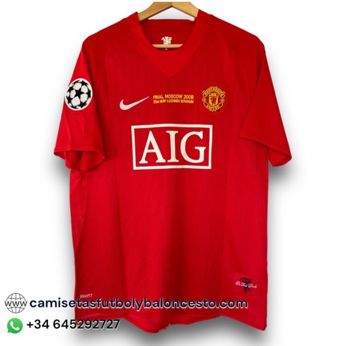 Manchester United Home Final Champions League Shirt 2007 2008