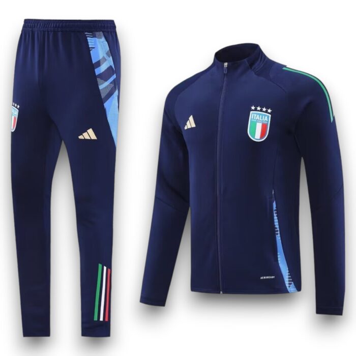 Italy Home Eurocup Tracksuit 2024 2025 - Zip