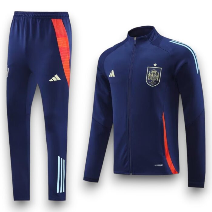 Spain Home Tracksuit 2024 2025 - Zip