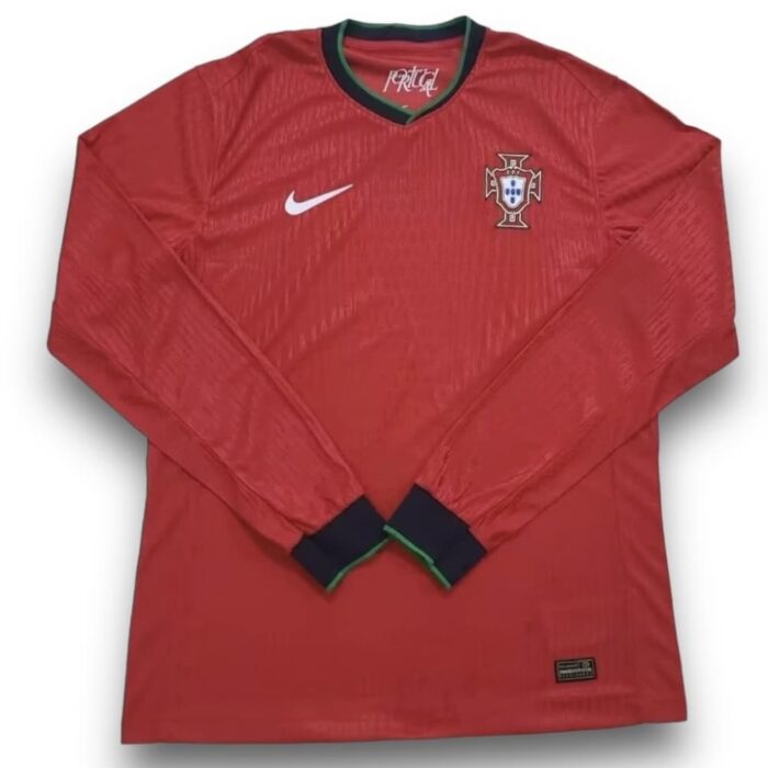 Portugal Home Long Sleeve Shirt 2024 2025