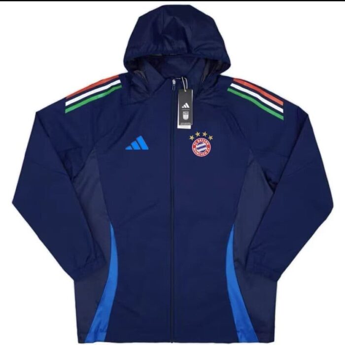 Bayern Munich Windbreaker Blue Jacket 2024 2025