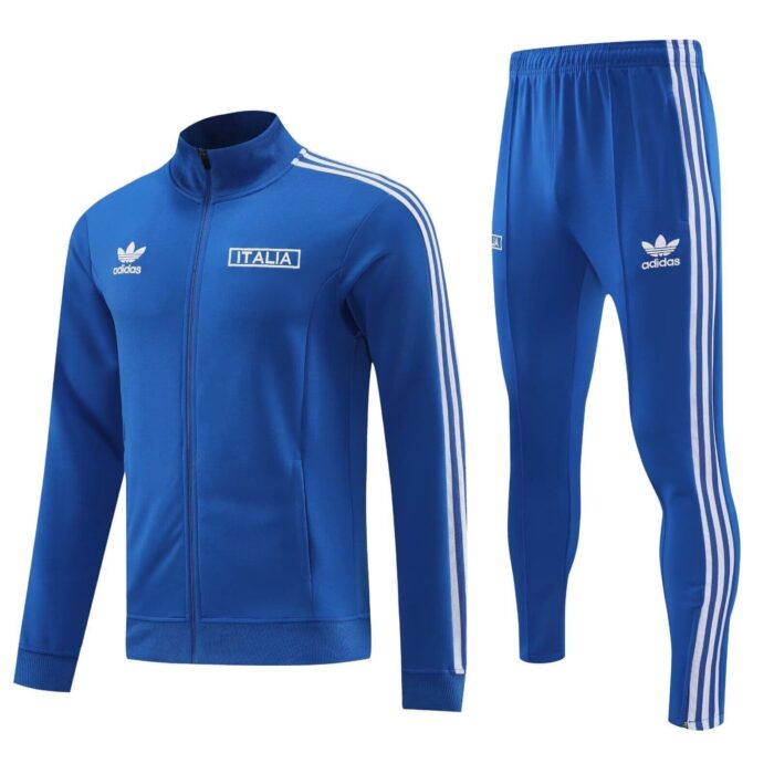 Italy Home Tracksuit 2024 2025 - Zip