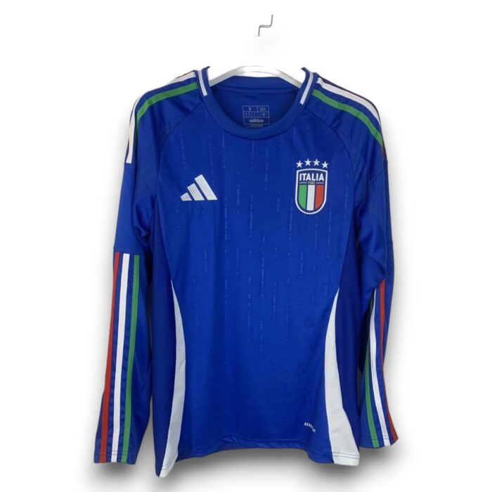 Italy Home Long Sleeve Shirt 2024 2025