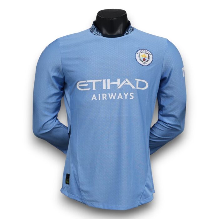 Manchester City Long Sleeve Home Shirt 2024 2025