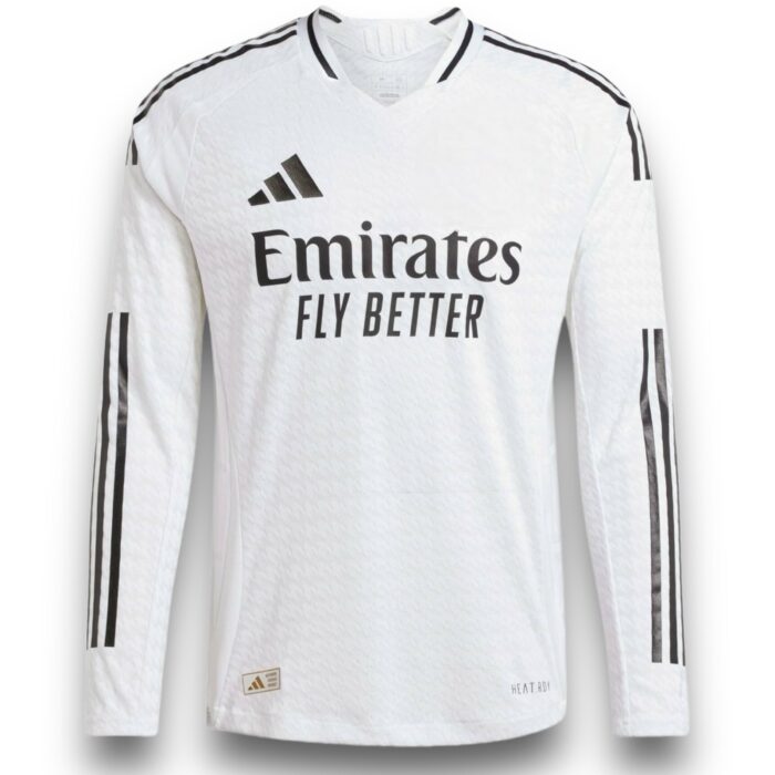 Real Madrid Home Long Sleeve Shirt 2024 2025