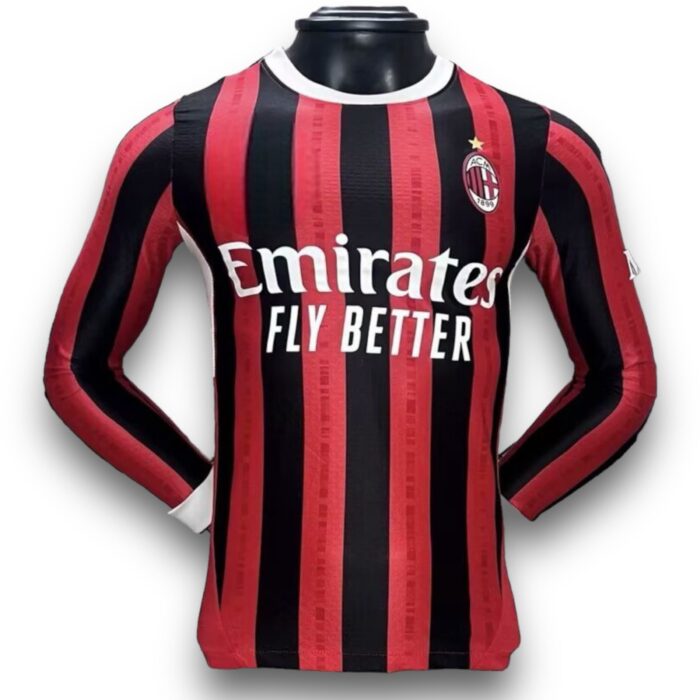 Milan Home Long Sleeve Shirt 2024 2025 - Version Player