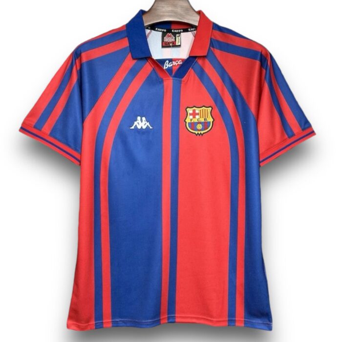 Barcelona Home Shirt 1997 1998 Europe Cup